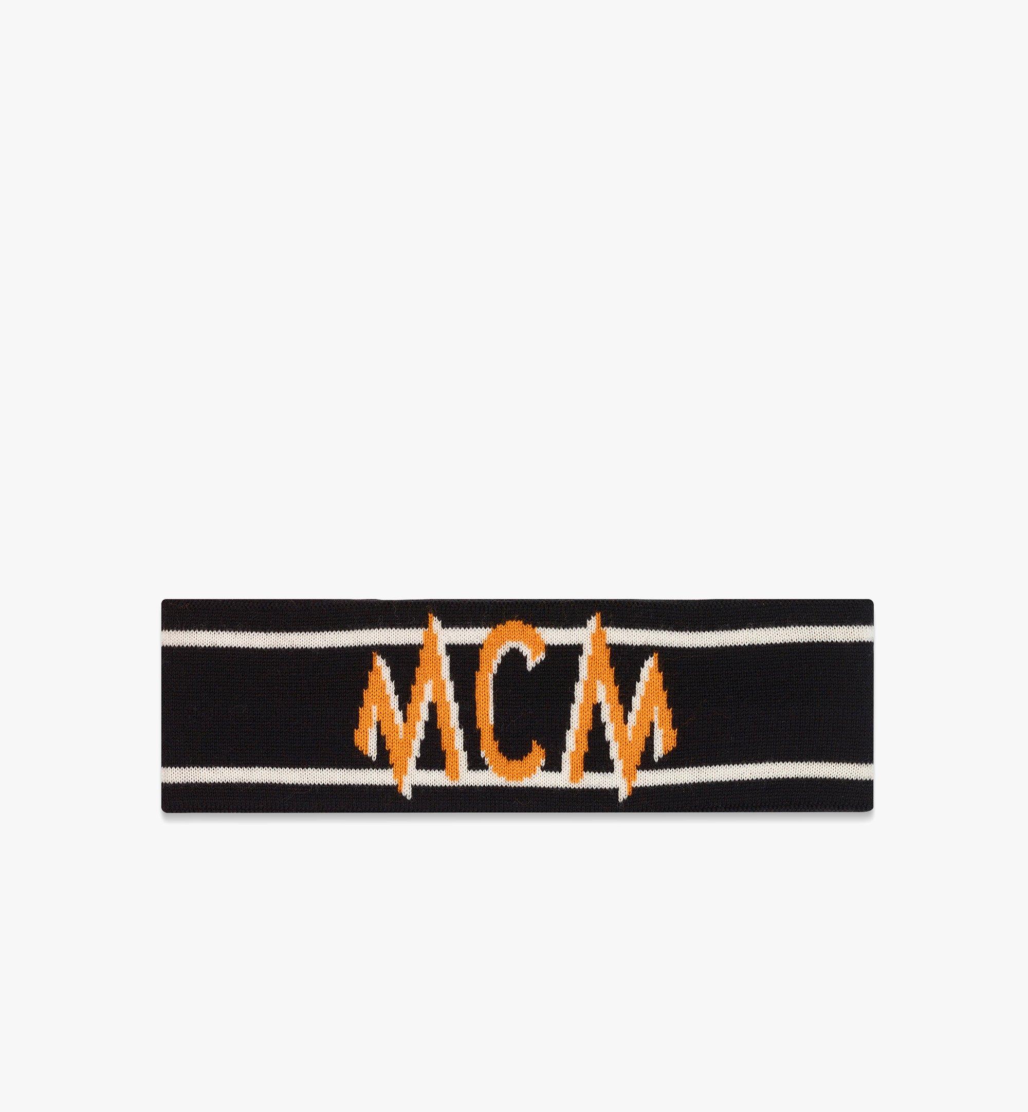 Intarsia Logo Wool Headband 1